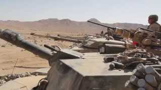 US Marine Tank Platoon Fires at Targets in Jordan Desert  M1A1 Abrams Tank Platoon in Jordan [upl. by Nangem588]