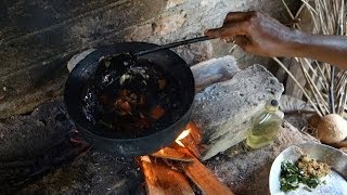 Soya chunks curry Sri Lankan recipe  Soya meat ball curry  Authentic video from a village [upl. by Ennaillij]