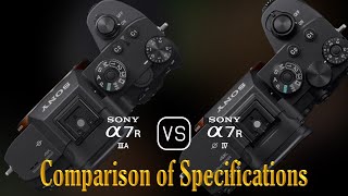 Sony A7R IIIA vs Sony A7R IV A Comparison of Specifications [upl. by Solrac]