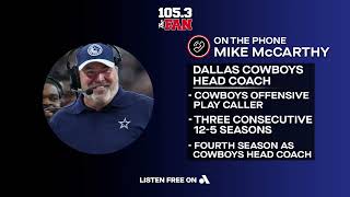 Mike McCarthy on 1053 The Fan 11724  Dallas Cowboys 2024 [upl. by Doria401]