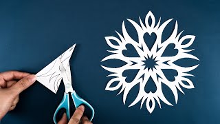 Paper Snowflake 43  How to make Snowflakes out of paper  Christmas 2024 [upl. by Eulalie]