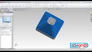 Solidworks tutorial surface  offset from multiple surfacesavi [upl. by Julita399]