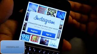 Instagram For blackberry Download How to Install Instagram on Blackberry [upl. by Killam]