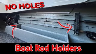 How to Install ROD HOLDERS on Boat  NO HOLES  Ep 79 [upl. by Wernick43]