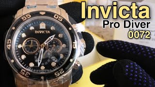 Reloj Invicta Pro Driver Modelo 0072 Dorado 18k Manilla Acero Inoxidable [upl. by Tower247]