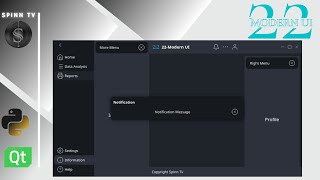 22 Modern UI  A Python App GUI For QT PyQt PySide Desktop App  Custom Widgets Module Tutorial [upl. by Nnave469]