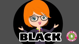 Black Colour Song for kids  Learn Colours  Rhymes for Children  Bindis Music amp Rhymes [upl. by Irbmac]