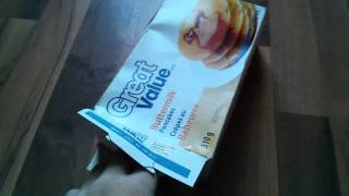 Great Value Buttermilk Pancakes Unboxing [upl. by Ailegave]