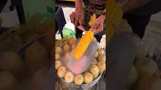 Yellow Corn Cutting Skill Fruits Cutting Skill [upl. by Duarte]