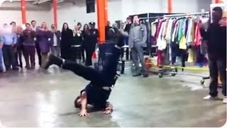 NYPD Cop Tears it Up  Street Performer Break Dance BATTLE [upl. by Chun]