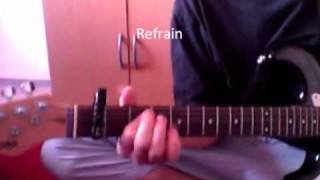 How to play quot Rihanna  California King Bedquot Not including both solos guitar lesson [upl. by Nitsej616]