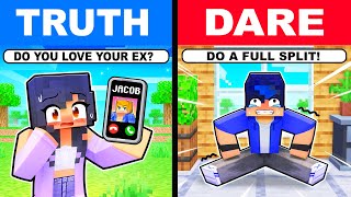 Minecraft but EXTREME TRUTH OR DARE [upl. by Nomelif753]