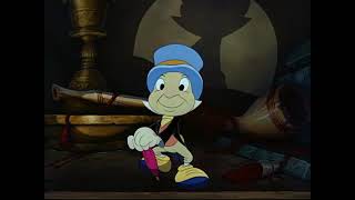 Pinocchio 1940  Jiminy Crickett Enters Geppettos Home [upl. by Oht]