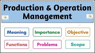 No01  Introduction to Production and Operation Management  Full explanation Hindi [upl. by Rodgers]