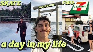 Day In My Life Vlog  volunteering in Japan 🇯🇵  world packers skating onsens 711 [upl. by Orpheus]