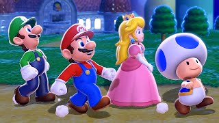 Super Mario 3D World  Full Game Walkthrough 4 Players [upl. by Narual597]