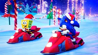 Christmas Spongebob and Sonic Hedgehog Holidays Adventure [upl. by Lehpar]