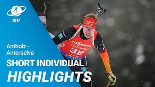 World Cup 2324 AntholzAnterselva Men Short Individual Highlights [upl. by Hoo]