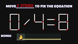 Logic Puzzles with Matchsticks Matchstick Logic Puzzles Matchstick Puzzles with Answers [upl. by Annoyt]