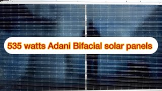 535watt Adani Bifacial solar panels solar adani adanisolar bifacial [upl. by Cymbre]