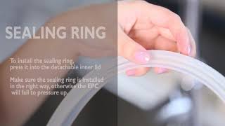 Philips Deluxe AllinOne Cooker HD214572  How to clean the detachable inner lid amp sealing ring [upl. by Gati]