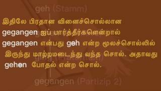 Part 8 Vergangenheit  Perfekt 1 முற்றுப்பெற்ற இறந்தகாலம்  1 [upl. by Naasah]