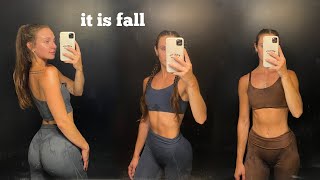 fall vlog  alphalete haul [upl. by Nakasuji]