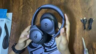 Unboxing Soundcore Q20i headphones [upl. by Eisle]