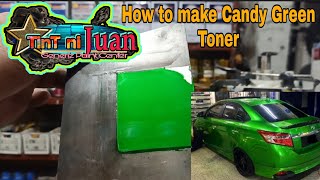 How to make Candy Green TonerUrethane Paint [upl. by Feer]