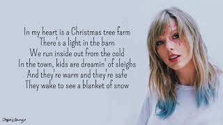 Taylor Swift  Christmas Tree Farm Lyrics [upl. by Lancey]