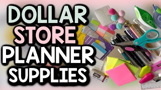 ONTHEGO PLANNER TOOLS  Favourite Dollar Store Planner Supplies [upl. by Yancey707]