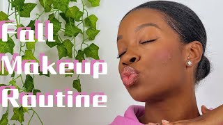 Everyday Fall Makeup Routine  Natural and Simple Fall Makeup for Black Girlsss [upl. by Armstrong863]