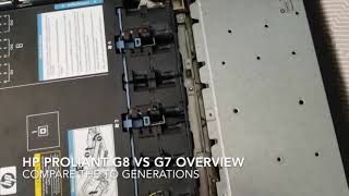 Comparing the HP Proliant dl360 g8 to the dl360 g7 review and visual overview [upl. by Kcire]