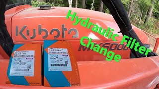 Kubota Hydraulic and Transmission Filter Change [upl. by Ahsenrad]