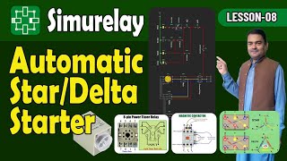 Automatic Star Delta Starter Control Wiring and Power Wiring  Simurelay  08 [upl. by Rasure477]