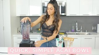 Strawberry And Banana Acai Bowl Recipe  Dr Mona Vand [upl. by Antonius866]