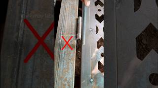 Installation door heavy Hinges  Hinges gap  fabrication tricks and tricks tipsandtricks [upl. by Enehs812]