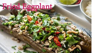 Fried Eggplants With Mince Porkឆាត្រប់សាច់ជ្ឬូកEggplant Recipe [upl. by Egwan]