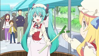 Miku Stomping on grape  Jashinchan Dropkick X Episode 09 English Subbed [upl. by Oretos]