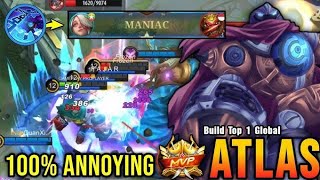 ATLAS GAMEPLAY  HOW TO TIMING SET ON ATLAS  MLBB [upl. by Nnyleak440]