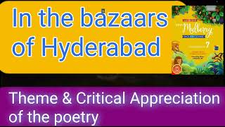 In the bazaar of Hyderabad by sarojni naidu  Theme  critical appreciation  summary message ICSE [upl. by Padegs]