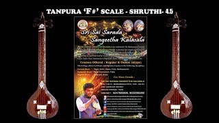 Tanpura F Scale shruthi 45 SSSK [upl. by Gilly]