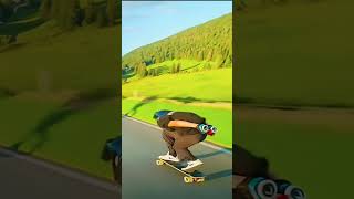 Hill Road Skating Challenge – Extreme Ride skating extremesports shorts [upl. by Htnnek729]