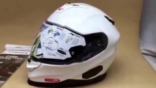 Nexx XT1 Plain white ultimate motorcycle helmet positive locking visor wwwnexxhelmetscouk Call [upl. by Allmon]