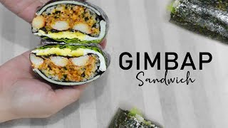 Folded Kimbap  Gimbap Sandwich  Kimbap Recipe [upl. by Ainiger]