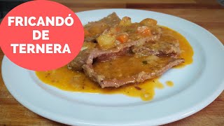 RECETA tradicional DE FRICANDÓ DE TERNERA 👌 [upl. by Etnoel107]