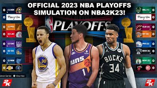 Simulating the 2023 NBA Playoffs on 2K Live Games [upl. by Yasmine]