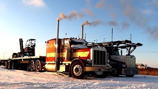 OLD START COLD START On My Peterbilt 379 [upl. by Erlinna]