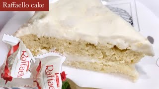 CREAMY RAFFAELLO CAKE RECIPE🤤🤍  ALMOND COCONUT CAKE  MY COOKING ADDICTION [upl. by Junie]