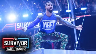 All the explosive entrances for the Men’s WarGames Match Survivor Series WarGames 2023 highlights [upl. by Etireugram]